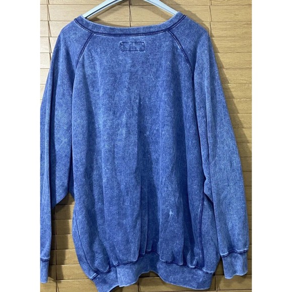 Cotton Works Pullover Hoodie Blue  3XL 3 Extra Large Soft Casual - Picture 5 of 10
